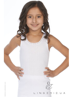 Купить Хлопковая майка на широких бретельках для девочки SEVIM 7006 в Украина