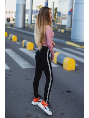 Купить Леггинсы женские LINGERIE 170149 кожанный лампас в Украина в Lingerie.ua - Одяг для дому та відпочинку, Фото 6