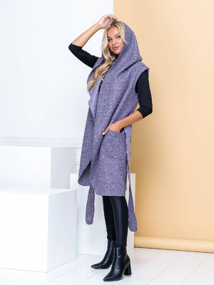 Купить Кашемировый кейп женский без рукавов LINGERIE 170199 в Украина в Lingerie.ua - Одяг для дому та відпочинку, Фото 8