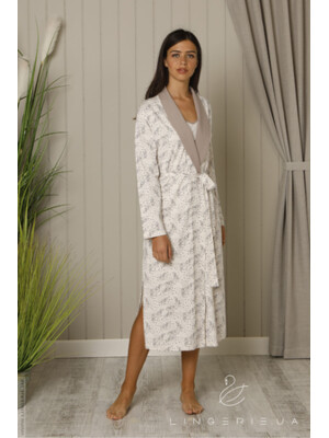 Купить Хлопковый комплект из ночной сорочки и халата HAYS 18540 в Украина в Lingerie.ua - Одяг для дому та відпочинку, Фото 3