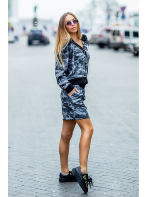 Купить Костюм жіночий зі спідницею в стилі мілітарі LINGERIE 170305 в Украина в Lingerie.ua - Одяг для дому та відпочинку, Фото 5