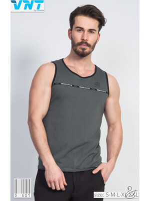 Купить Чоловіча чорна майка VNT D507 в Украина в Lingerie.ua - Одяг для дому та відпочинку, Фото 2