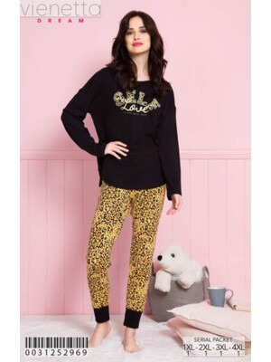 Хлопковый домашний комплект с длинным рукавом VIENETTA 0031252969