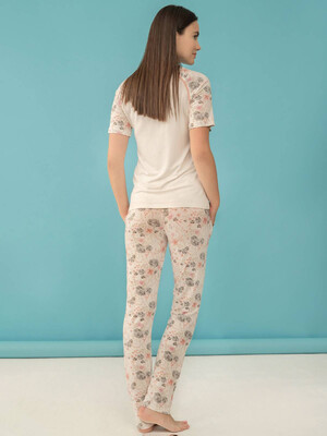 Купить Женская пижама из вискозы с коротким рукавом FEYZA 4039-В в Украина в Lingerie.ua - Одяг для дому та відпочинку, Фото 5