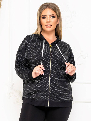 Купить Худі великого розміру з капюшоном LINGERIE 170563-1 в Украина в Lingerie.ua - Одяг для дому та відпочинку, Фото 5