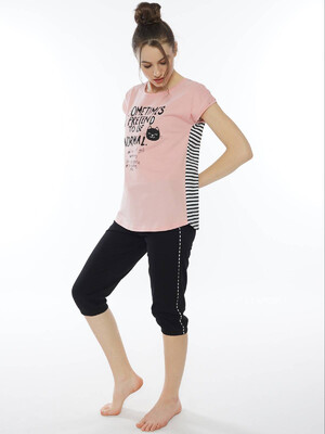 Купить Хлопковый комплект с бриджами VIENETTA 0120151006 в Украина в Lingerie.ua - Одяг для дому та відпочинку, Фото 2