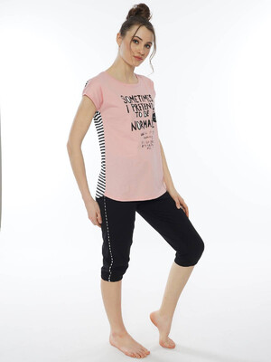 Купить Хлопковый комплект с бриджами VIENETTA 0120151006 в Украина в Lingerie.ua - Одяг для дому та відпочинку, Фото 3