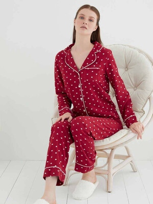 Купить Комплект SWEET HEART 8088 рубашка брюки в Украина в Lingerie.ua - Одяг для дому та відпочинку, Фото 2