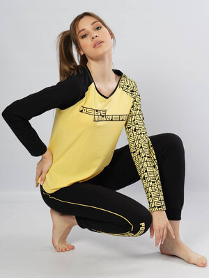 Купить Хлопковый домашний комплект с длинным рукавом VIENETTA 1043680000 в Украина в Lingerie.ua - Одяг для дому та відпочинку, Фото 2