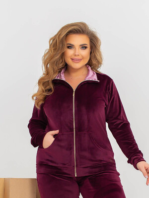 Купить Велюровый костюм большого размера LINGERIE 170622 в Украина в Lingerie.ua - Одяг для дому та відпочинку, Фото 7