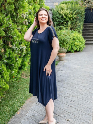 Купить Платье женское из вискозы с коротким рукавом COCOON J1-1030 в Украина в Lingerie.ua - Одяг для дому та відпочинку, Фото 2