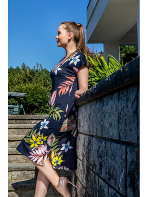 Купить Платье женское миди с цветочным принтом COCOON J2-2165 в Украина в Lingerie.ua - Одяг для дому та відпочинку, Фото 2