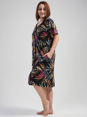 Купить Халат женский VIENETTA 1091250049 на молнии кор рукав в Украина в Lingerie.ua - Одяг для дому та відпочинку, Фото 1