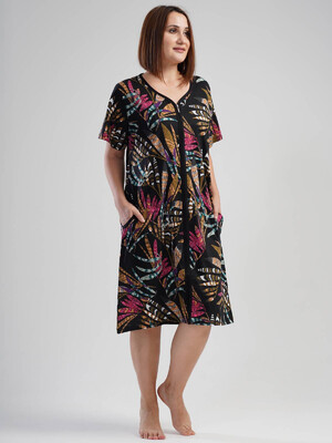 Купить Халат женский VIENETTA 1091250049 на молнии кор рукав в Украина в Lingerie.ua - Одяг для дому та відпочинку, Фото 2