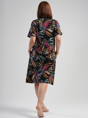 Купить Халат женский VIENETTA 1091250049 на молнии кор рукав в Украина в Lingerie.ua - Одяг для дому та відпочинку, Фото 3