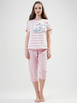 Купить Хлопковый комплект с капри VIENETTA 2020520000 в Украина в Lingerie.ua - Одяг для дому та відпочинку, Фото 7