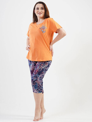 Купить Хлопковый комплект с бриджами VIENETTA 1121180414 в Украина в Lingerie.ua - Одяг для дому та відпочинку, Фото 6