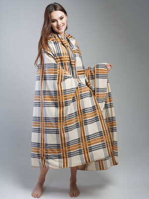 Купить Флісовий плед у клітинку VIENETTA 2041320063 в Украина в Lingerie.ua - Одяг для дому та відпочинку, Фото 2