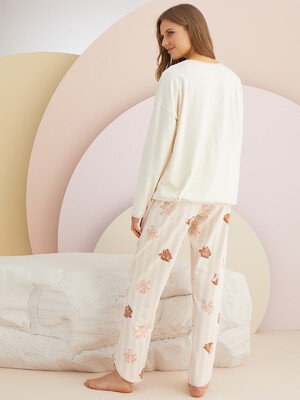 Купить Хлопковая пижама с брюками SEVIM 13978 в Украина в Lingerie.ua - Одяг для дому та відпочинку, Фото 2