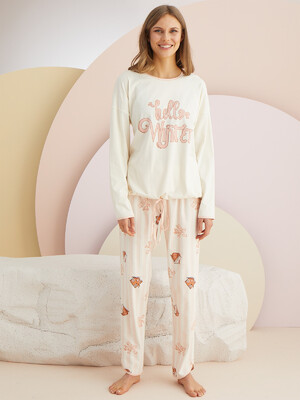 Купить Хлопковая пижама с брюками SEVIM 13978 в Украина в Lingerie.ua - Одяг для дому та відпочинку, Фото 3