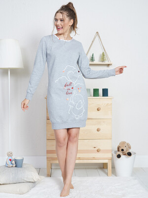 Купить Байкова туніка з довгим рукавом VIENETTA 0041453700 в Украина в Lingerie.ua - Одяг для дому та відпочинку, Фото 4