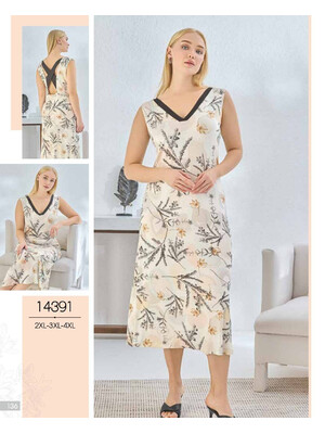 Купить Летняя туника из вискозы с открытой спиной SEVIM 14391 в Украина