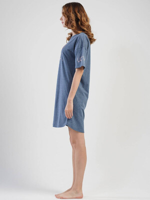 Купить Хлопковая ночная сорочка с коротким рукавом VIENETTA 1100190000 в Украина в Lingerie.ua - Одяг для дому та відпочинку, Фото 4