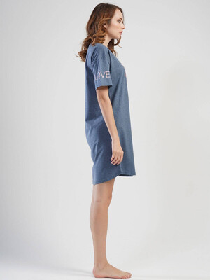 Купить Хлопковая ночная сорочка с коротким рукавом VIENETTA 1100190000 в Украина в Lingerie.ua - Одяг для дому та відпочинку, Фото 8