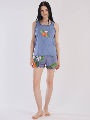 Купить Хлопковая пижама с шортами VIENETTA 2116100135 в Украина в Lingerie.ua - Одяг для дому та відпочинку, Фото 6
