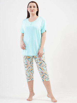 Купить Комплект из  вискозы с капри VIENETTA 1114850017 в Украина в Lingerie.ua - Одяг для дому та відпочинку, Фото 3