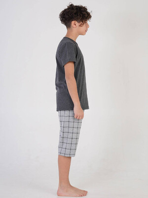 Купить Бавовняний комплект із капрі VIENETTA 2127961708 в Украина в Lingerie.ua - Одяг для дому та відпочинку, Фото 4