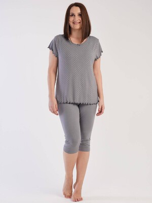 Купить Пижама из вискозы с капри VIENETTA 2123780928 в Украина в Lingerie.ua - Одяг для дому та відпочинку, Фото 2