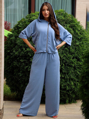 Купить Шелковый костюм с брюками палаццо LINGERIE 170660 в Украина в Lingerie.ua - Одяг для дому та відпочинку, Фото 4