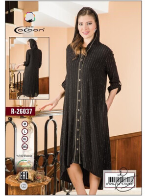 Купить Летнее платье на пуговицах COCOON R26037 в Украина в Lingerie.ua - Одяг для дому та відпочинку, Фото 4