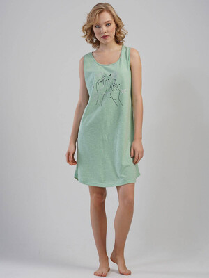 Купить Хлопковая ночная сорочка без рукавов VIENETTA 1115480000 в Украина