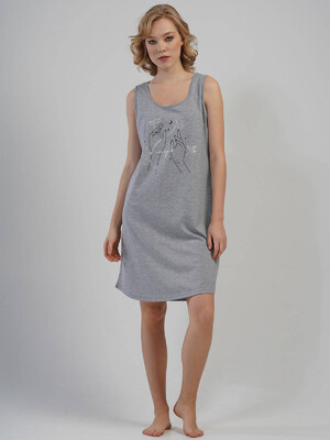 Купить Хлопковая ночная сорочка без рукавов VIENETTA 1115480000 в Украина в Lingerie.ua - Одяг для дому та відпочинку, Фото 7