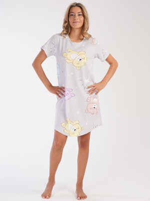 Купить Хлопковая ночная сорочка с принтом VIENETTA 2121931510 в Украина в Lingerie.ua - Одяг для дому та відпочинку, Фото 2