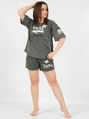 Купить Комплект женский из футболки и шорт VIENETTA 1011961404 в Украина в Lingerie.ua - Одяг для дому та відпочинку, Фото 2