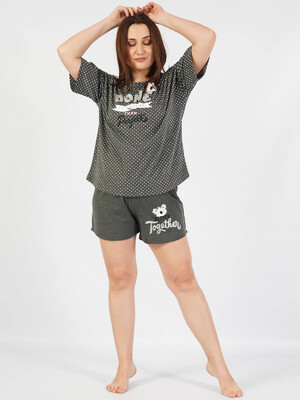 Купить Комплект женский из футболки и шорт VIENETTA 1011961404 в Украина в Lingerie.ua - Одяг для дому та відпочинку, Фото 3