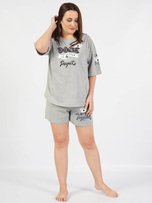 Купить Комплект женский из футболки и шорт VIENETTA 1011961404 в Украина в Lingerie.ua - Одяг для дому та відпочинку, Фото 4