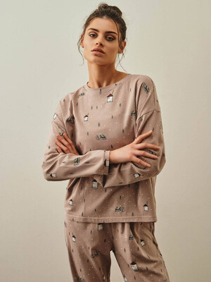 Купить Хлопковая пижама с брюками HAYS 27306 в Украина в Lingerie.ua - Одяг для дому та відпочинку, Фото 11