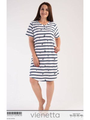 Купить Хлопковая ночная сорочка VIENETTA 3032120430 в Украина в Lingerie.ua - Одяг для дому та відпочинку, Фото 4