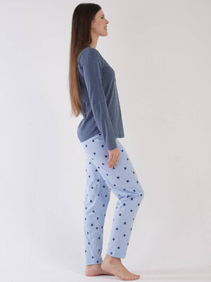 Купить Хлопковый комплект с длинным рукавом VIENETTA 3032751838 в Украина в Lingerie.ua - Одяг для дому та відпочинку, Фото 3