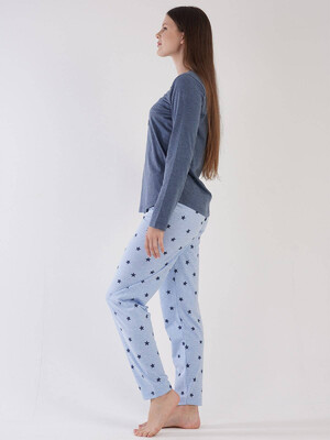 Купить Хлопковый комплект с длинным рукавом VIENETTA 3032751838 в Украина в Lingerie.ua - Одяг для дому та відпочинку, Фото 6