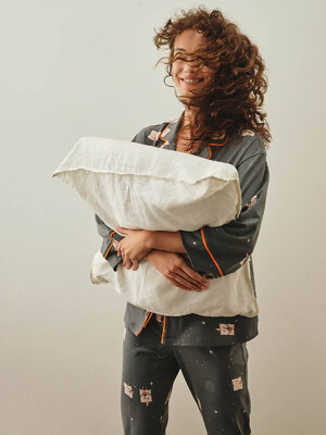 Купить Хлопковая пижама с рубашкой на пуговицах и брюками HAYS 27254 в Украина в Lingerie.ua - Одяг для дому та відпочинку, Фото 12