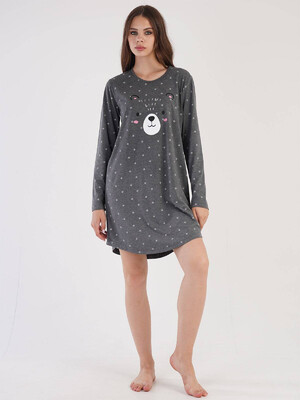 Купить Трикотажная туника с длинным рукавом VIENETTA 3051551858 в Украина в Lingerie.ua - Одяг для дому та відпочинку, Видео