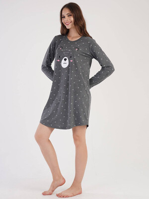 Купить Трикотажная туника с длинным рукавом VIENETTA 3051551858 в Украина в Lingerie.ua - Одяг для дому та відпочинку, Фото 4