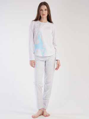 Купить Хлопковый комплект с брюками VIENETTA 3031251734 в Украина в Lingerie.ua - Одяг для дому та відпочинку, Фото 2