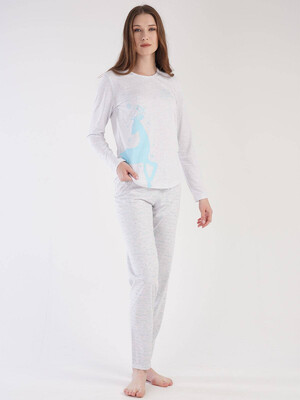 Купить Хлопковый комплект с брюками VIENETTA 3031251734 в Украина в Lingerie.ua - Одяг для дому та відпочинку, Фото 5