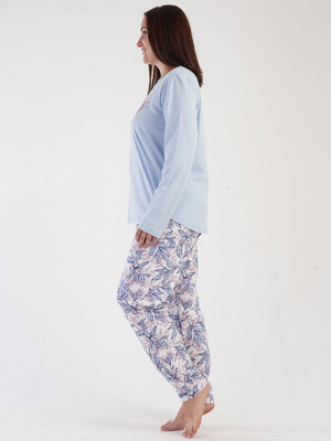 Купить Хлопковая пижама с длинным рукавом VIENETTA 3031990557 в Украина в Lingerie.ua - Одяг для дому та відпочинку, Фото 4